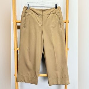 SANDRO Khaki cuff leg crop pants size 10